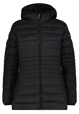 Produktbild von CMP Damen Outdoorjacke Padded Long Jacket FIX Hood Schwarz 38