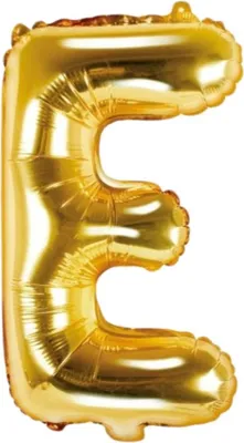 Produktbild von Folienballon Buchstabe E Geburtstag Jahrestag Gold 40 cm