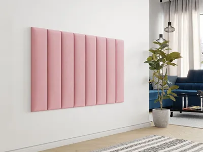 Obrázok produktu pre Čalúnený nástenný panel 80x20 PAG - ružový