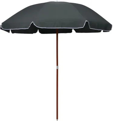 Produktbild von The Living Store Sonnenschirm mit Stahlmast 240 cm Anthrazit