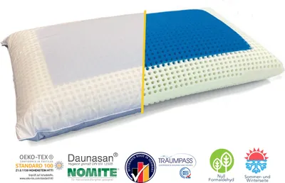 Produktbild von OBB - 4-Jahreszeitenkissen Daunen/Federn mit Winter- und Sommerseite - 40x80cm