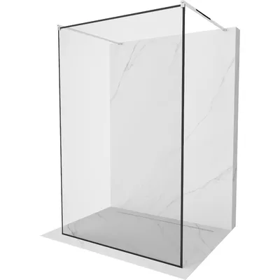 Obrázek produktu pro Mexen Kioto volně stojící sprchová zástěna 120 x 200 cm, Průhledné/Černý vzor 8 mm, Chromovaná - 800-120-002-01-70