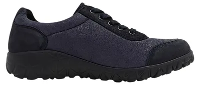 Imagen del producto de Zapatos deportivos para mujer Waldläufer Havy soft, con cordones, color azul, ideales para el día a día