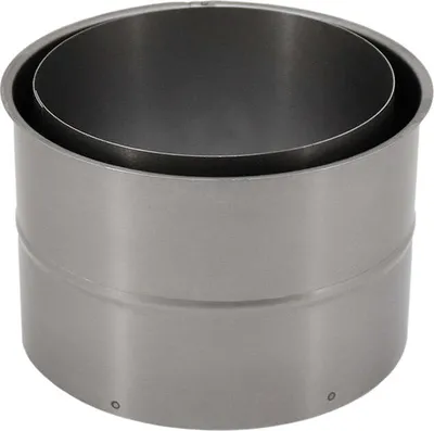 Produktbild von CONFUEGO Doppelte Mauermuffe / Wandfutter | Stahl Blank ø 150 mm