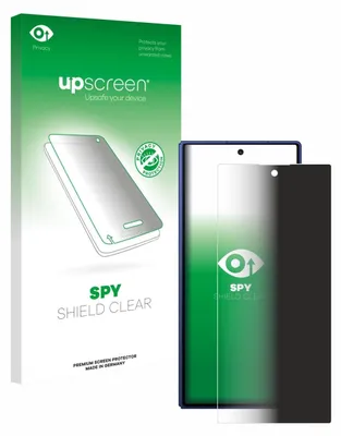 A product box for a screen protector is shown next to a smartphone with a screen protector applied.