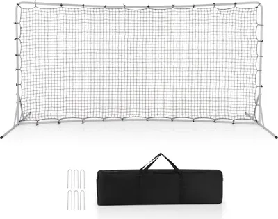 Produktbild von Fußballtor für Kinder 372,5 x 182,5 cm Fussballtore für Garten Fussballtor mit Tragetasche Weiß