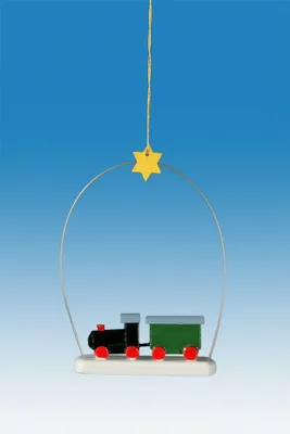 Produktbild von Baumbehang Eisenbahn im Ring . Höhe 6,5cm NEU