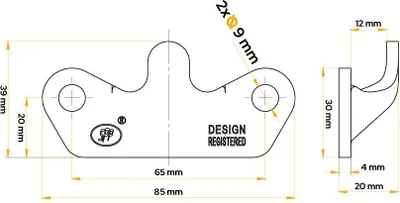 Produktbild von STEELPRESS Z-15 Seitenkupplungshalter für Anhängerkupplung
