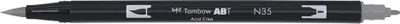 Image de TOMBOW Doppelfasermaler "Dual Brush Pen ABT" 0,8 - 3,3 mm cool grey 12