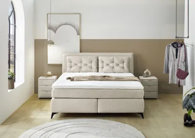 Produktbild von Jockenhöfer Chalet Boxspringbett 180x200 cm Beige