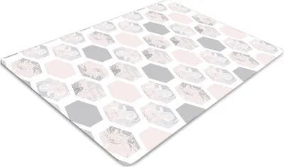 Produktbild von Stuhlunterlage Bürostuhlunterlage 120 cm x 90 cm Bodenmatte Bürostuhlunterlage - Hexagon
