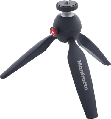 Produktbild von Manfrotto Pixi Mini Tripod Dreibein Stativ Kugelkopf DSLR geeignet, Farbe:Schwarz