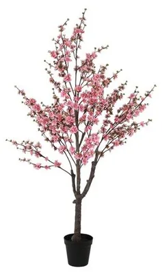 Immagine prodotto di Fiori di ciliegio artificiali (Prunus Sakura) di Countryfield – Rosa – Ø 100 cm – Altezza 180 cm