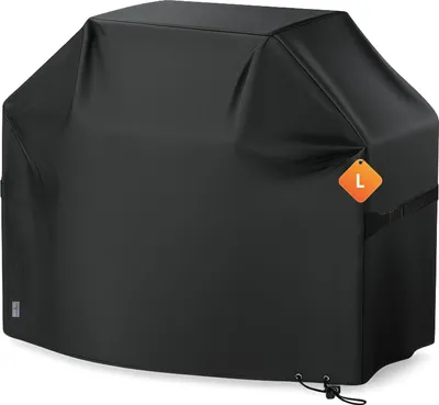 Produktbild von osoltus BBQ Abdeckhaube Premium Schutzhaube Gasgrill Schwarz L 105 x 65 x 120 cm