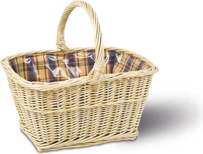 Produktbild von Handkorb, T30cm x B40cm x H22/37cm, Einkaufskorb, Fahrradkorb
