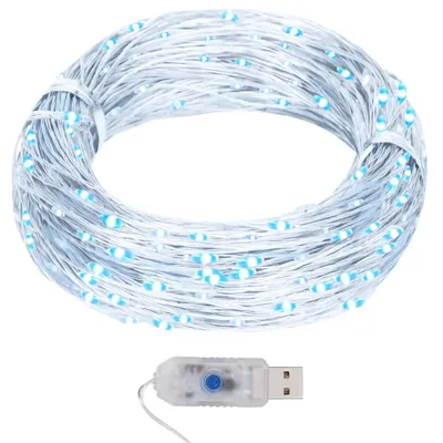 Image de Fil lumineux LED 40 m 400 LED blanc froid 8 fonctions