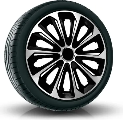 Produktbild von Radkappen Radzierblenden (4Stück) 15 Zoll silber/schwarz EXTRA STRONG Z458695