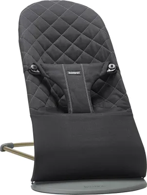 Obrázek produktu pro BABYBJÖRN Bouncer Bliss - Tkaná černá klasická přikrývka s tmavě šedým rámem