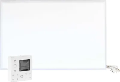 Obrázek produktu pro Infrazářič Wiltec 660 W, infrazářič pro montáž na strop s LED osvětlením 108 x 63 x 3,5 cm, infrazářič s termostatem