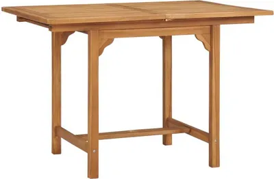Obrázek produktu pro vidaXL Rozkládací zahradní stůl (110-160)x80x75 cm teakový masiv