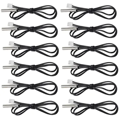Temperatursensor-Kabel, 12 Stk., 10 K NTC, -30~+105 °C