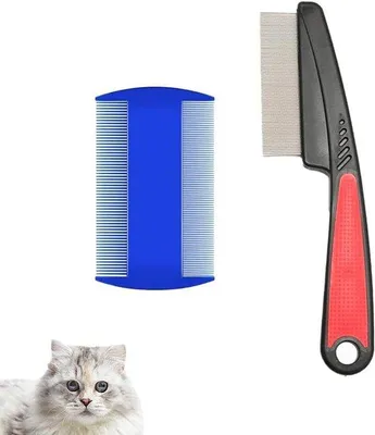 Obrázok produktu pre Kattentandkam – sada 2 kusov s jemnými zubami
