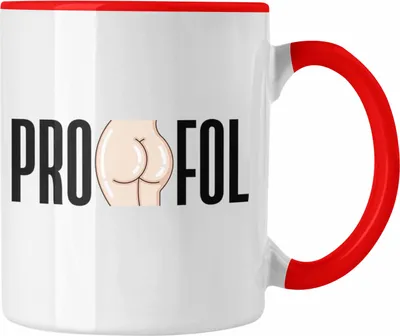 Produktbild von Trendation - Propofol Tasse Geschenk Krankenschwester Anästhesie Anästhesietechnische Assistentin (Rot)