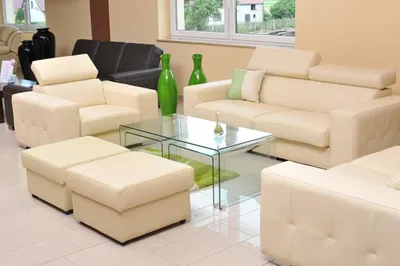 Produktbild von Sofa 3 Sitzer Design Sofas Polster Couchen Leder Relax Moderne Dreisitzer Neu