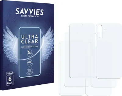 Produktbild von 6x Für Samsung Galaxy A15 (Display+Rückseite) Schutzfolie Savvies Displayschutz Display Schutz Folie Klar Transparent