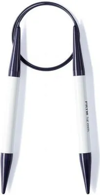 Produktbild von Prym 211314, Rundstricknadel, Grau, Kunststoff, 800 mm, 1,2 cm, Polybag