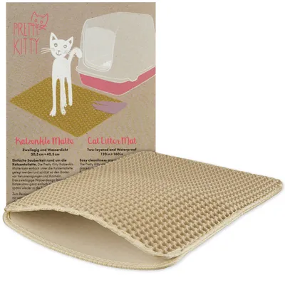 Produktbild von Kattensitzmat Beige 30x40cm für eine saubere Katzenbox