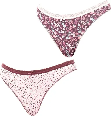 Produktbild von Janira 2er-Pack Damen-Baumwoll-Tangas Coquettes 1030787