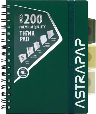 Imagen del producto de Cuaderno de notas A5, tapa de cartón, con espiral, marca Astrapap, color 9061