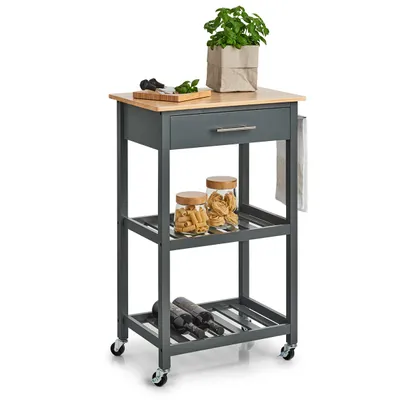 Produktbild von Küchenrollwagen mit Schublade ZELLER Present