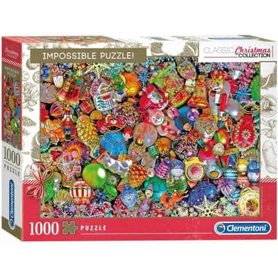 Produktbild von CLEMENTONI Puzzle Impossible: Glitzernde Weihnachten 1000 Stück
