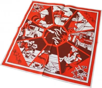 Produktbild von Servietten - 100 Stk. - Gr. 40 x 40cm - mit Aufdruck Feuerwehr - Packung - 39176