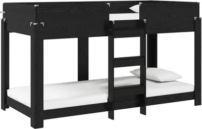 Produktbild von Etagenbett für Kinder Schwarz Eichen-Optik 100 x 200 cm