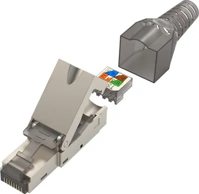Immagine prodotto di Hama 00300027, Cat6a, RJ-45, Grau, Silber