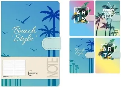 Image de Carnet A5, ligné, 144 pages, avec fermeture magnétique
