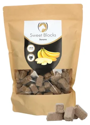 Image de Excellent Horse Sweet Blocks Banana 1 kg