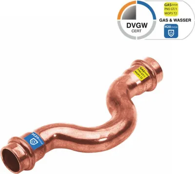 Produktbild von Sanpro Kupfer Pressfitting Bogen Überbogen Sprungbogen, Größe V 12