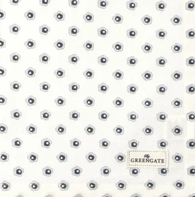 Produktbild von Greengate Malia Stoffserviette white 40x40cm