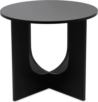 Produktbild von Design Beistelltisch in schwarz - ca. 40 x 40 x 40 cm - Deko Holz Sofa Tisch elegant