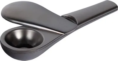Produktbild von Schwarze Metallpfeife im schwarzen Etui, 9,5 cm