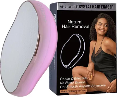 Image de Gomme à cheveux en cristal Exfoliant pour la peau Epilateur Épilateur Rose clair