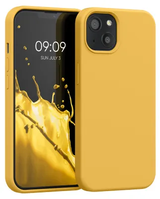 Produktbild von kwmobile Handyhülle für iPhone 13 Hülle, für iPhone 13 Case - Hülle Silikon - kabelloses Laden - Mango
