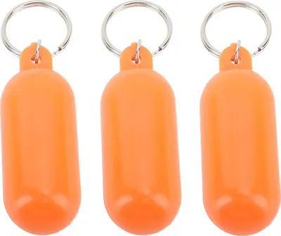 Obrázek produktu pro 3ks plovoucí klíčenka z nerezové oceli abs vodotěsný držák klíče lodní řetěz pro rybaření surf plachty venkovní venkovní sporty oranžová