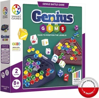 Zdjęcie produktu dla SmartGames Genius Gems, Puzle pudełkowe, 8 lat(a)