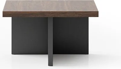 Image de Table d'appoint marron foncé Design Salon Table basse en bois