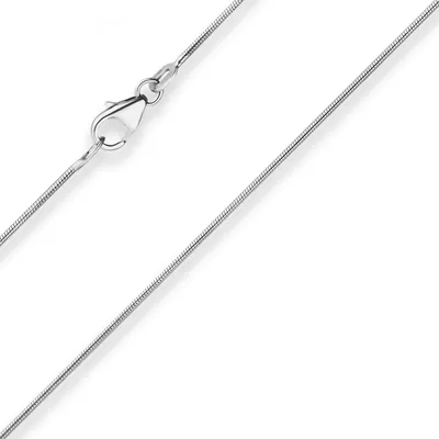 Produktbild von 0,9mm Schlangenkette Platinkette Collier Halskette aus 950 Platin 50cm